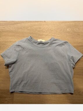 Cotton On Light Blue Cropped Tee